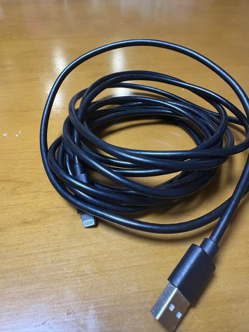 Thumbnail of USB to Lightning cable, black, long