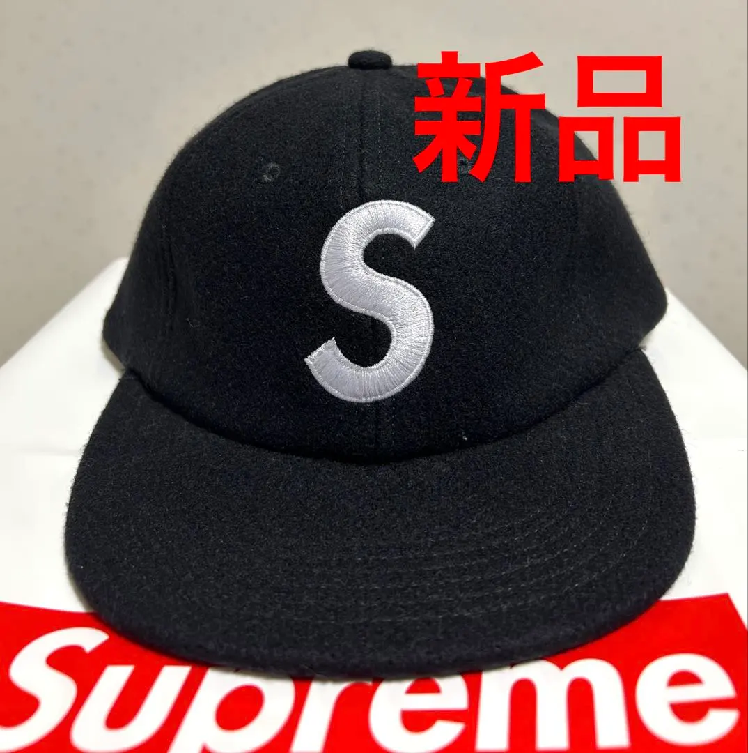 Thumbnail of Ships within 24 hours! Sold out item. Brand new black Wool S Logo 6-Panel Cap.