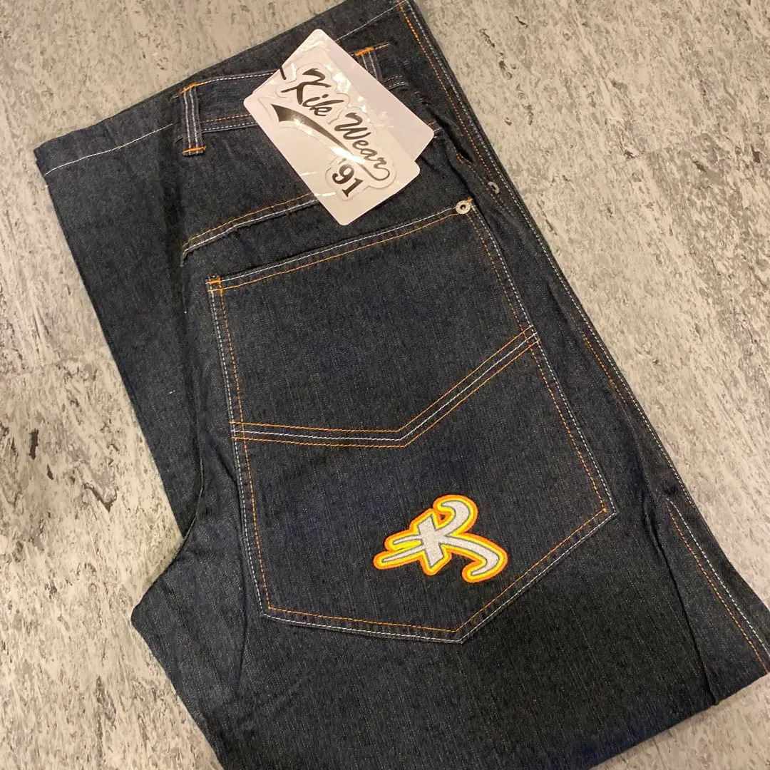 90's KIK WEAR バギーパンツ　W32 ストリート　茶色　キックウェア 90´s KIK WEAR バギーパンツ W32 ストリート 茶色 キックウェア