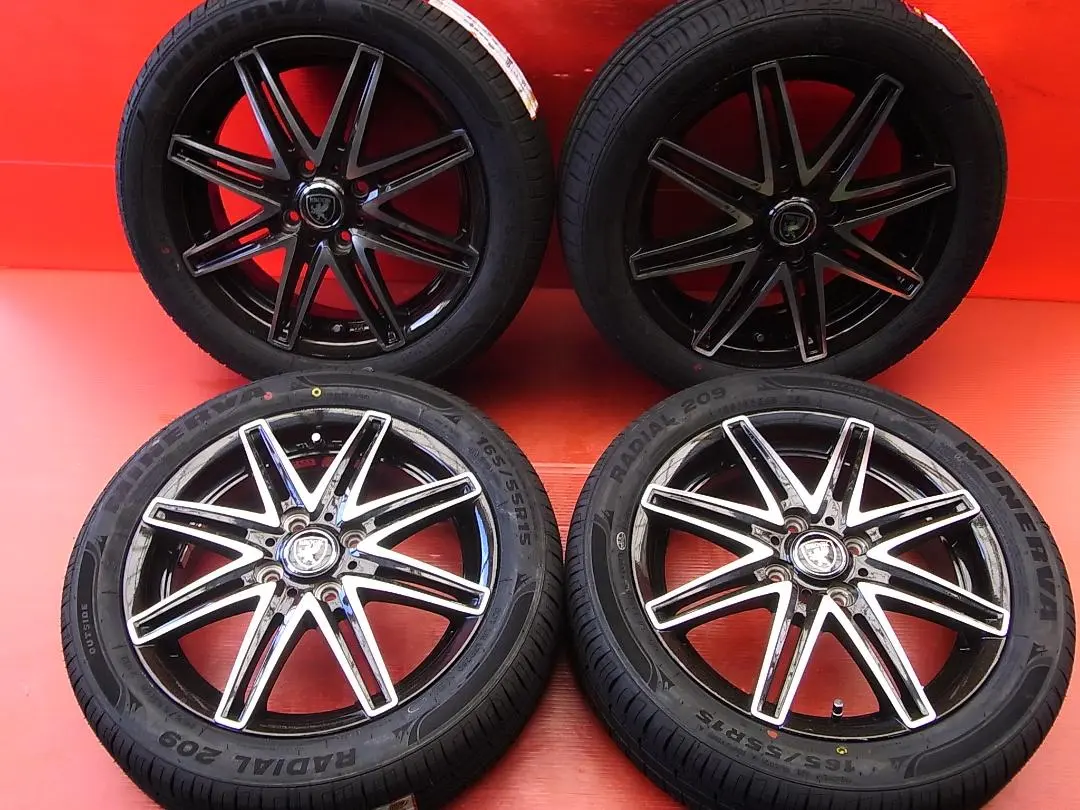 美品 ダイハツ純正ホイール ミネルバ 209 165/55R15 新品 ムーブ