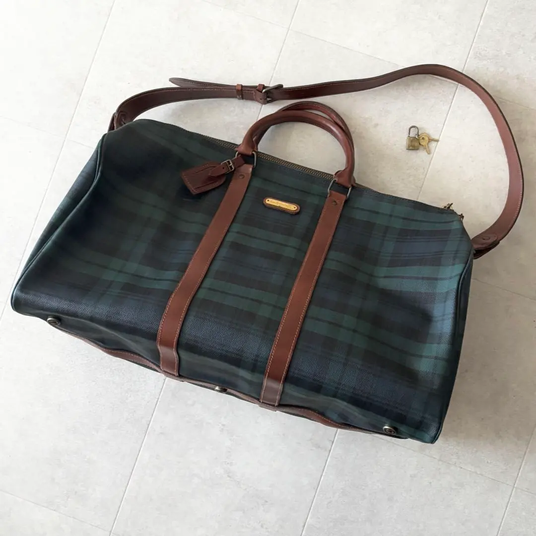 Thumbnail of Large Capacity Polo Ralph Lauren 2-way Shoulder Bag Extra Large Leather Boston Bag