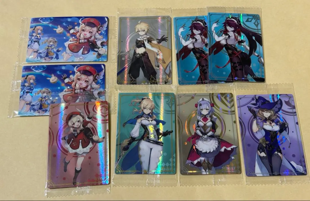 Thumbnail of Genshin Impact Wafer Cards - Lot ⑤ - Klee, Jean, and Others