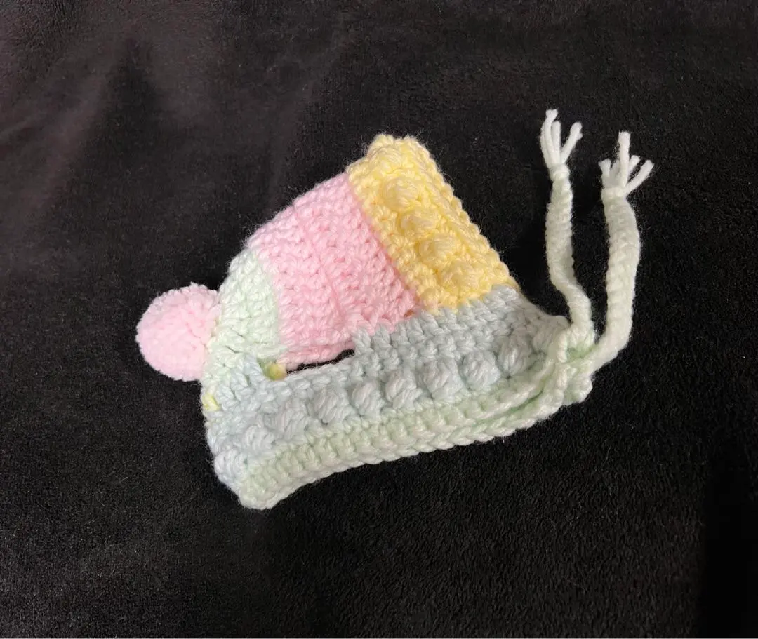 Thumbnail of Plushie Costume: Knit Hood - Sherbet