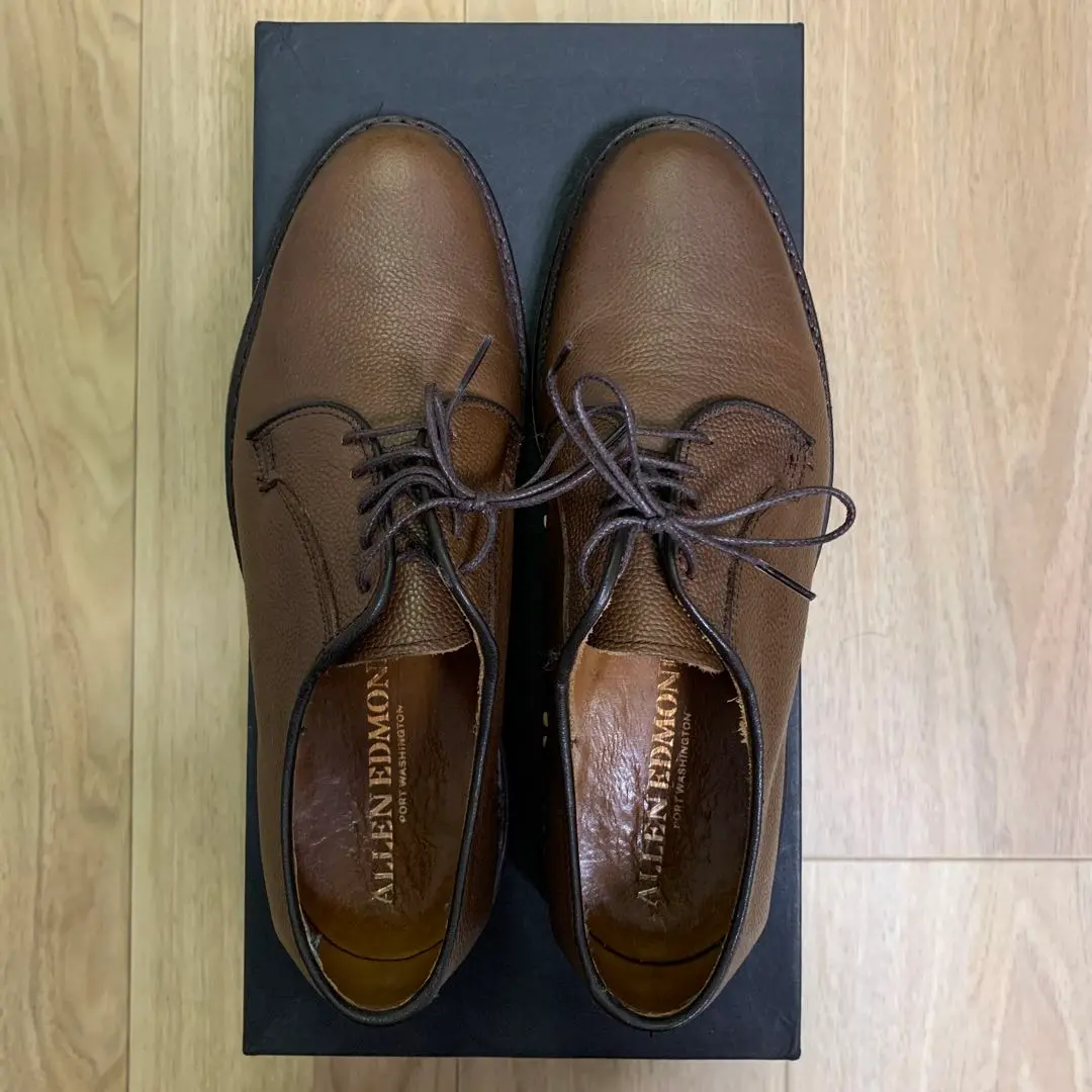 【美品】 Allen Edmonds Leeds アレンエドモンズ リーズ 茶 1980s コードバン【Allen Edmonds】アレンエドモンズ Leeds