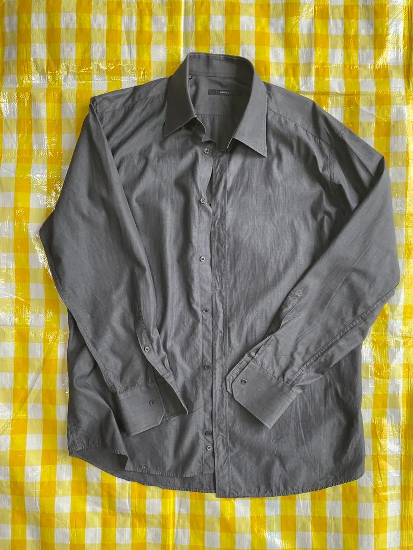 Thumbnail of GUCCI Gray Long Sleeve Dress Shirt