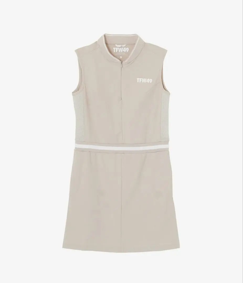 未使用 TFW 49 ワンピース TFW49 ティーエフダブリュー ワンピース COLLAR LESS PLEAT