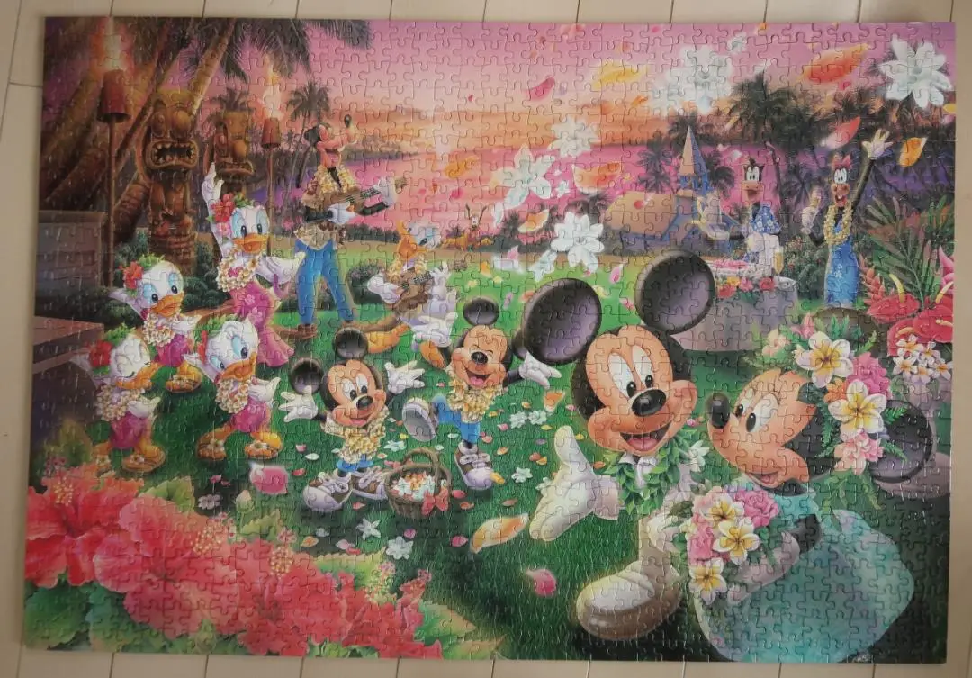 廃盤　ディズニー　ジグソーパズル  ハワイアンウエディングドリーム　美品 Disney - 【Disney 】世界最小ジグソーパズル1000ピース