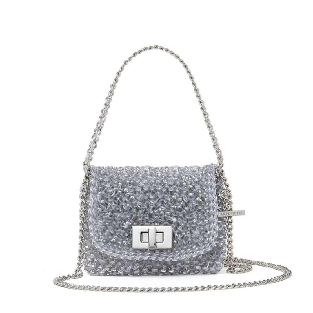 完売品ルッケット アンテプリマ　ポルタ カルテ/シルバー 入手困難 アンテプリマ ルッケット ポルタ カルテ シルバー ミニ