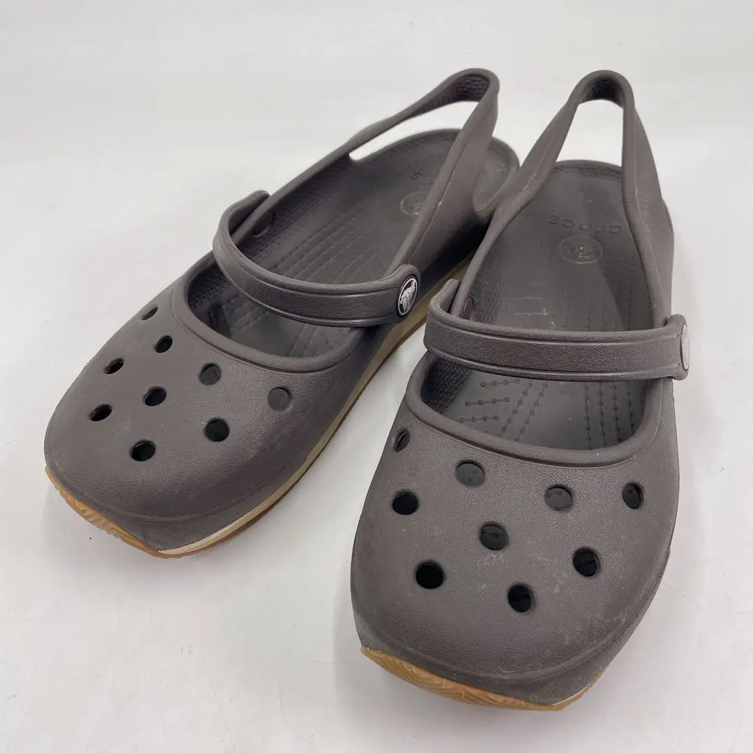 【美品】クロックス (23) フラットシューズ シャイナ メリージェーン 廃盤 美品】クロックス (23) フラットシューズ シャイナ メリー