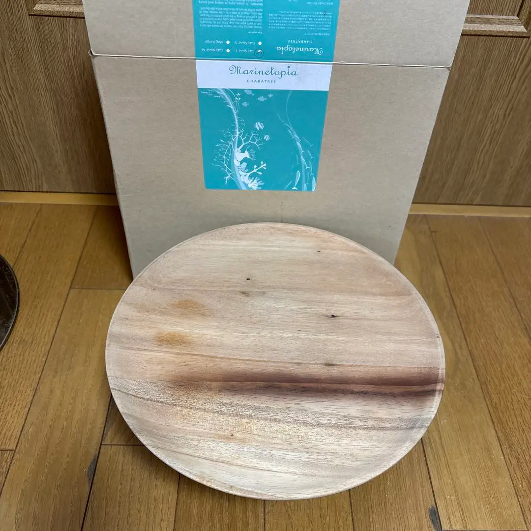 【中古美品】CHABATREE チャバツリー 木製ケーキスタンド2個セット 中古美品】CHABATREE チャバツリー 木製ケーキスタンド2個セット