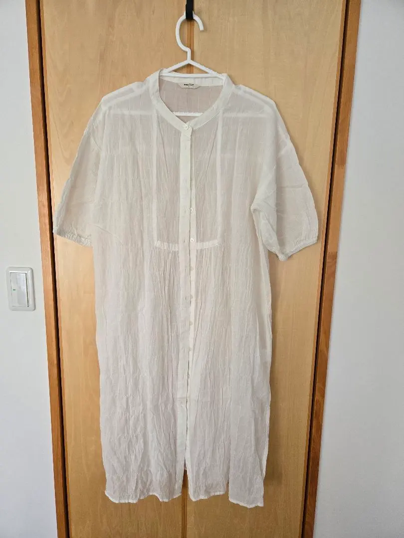 Thumbnail of Summer final SALE! studio CLIP short-sleeved shirt dress, white