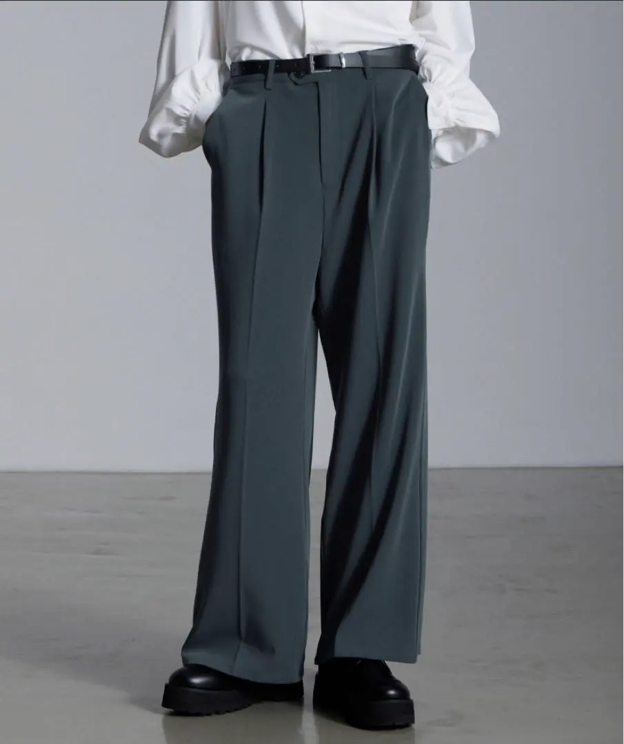 Thumbnail of Drape Wide Flare Slacks [Matching Set Available]