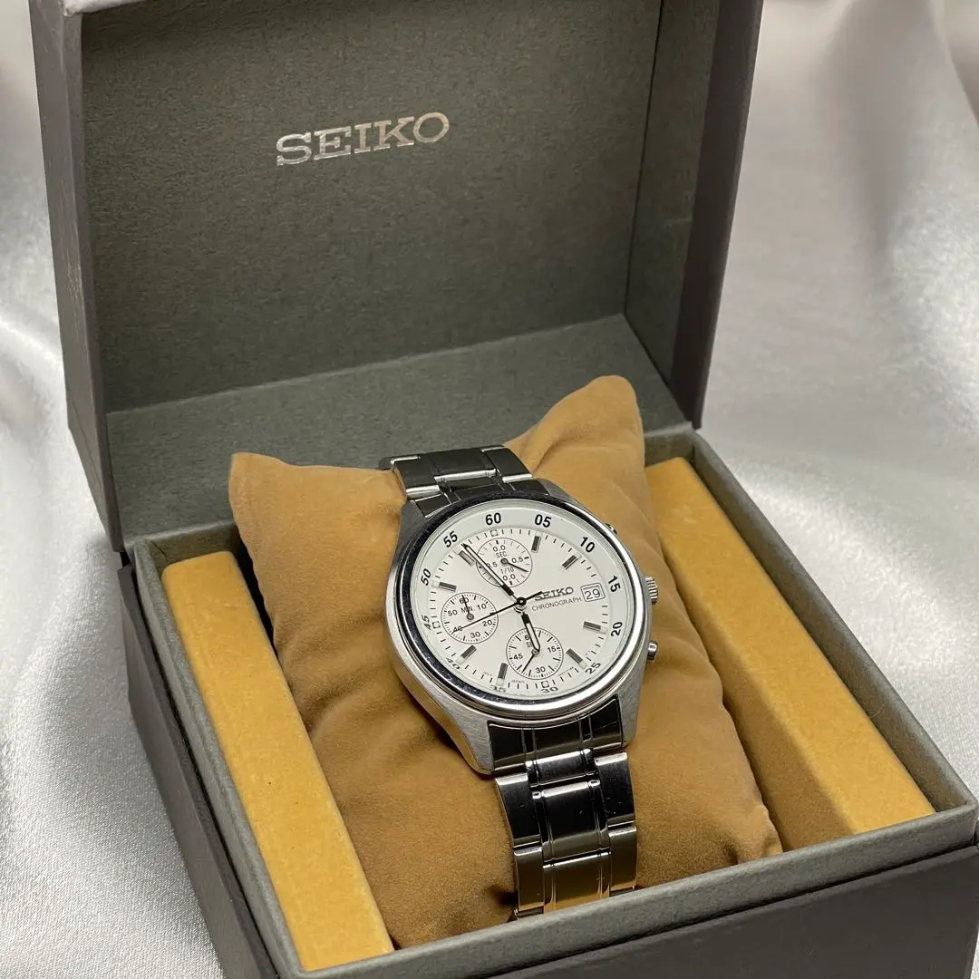 稼動】 SEIKO セイコー 腕時計 クォーツ QZ クロノグラフ V657