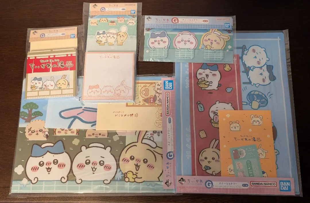 Thumbnail of Ichiban Kuji Chiikawa: Nanka Hokkori Chiikawa no Yu, Prize G: Stationery (5 types)