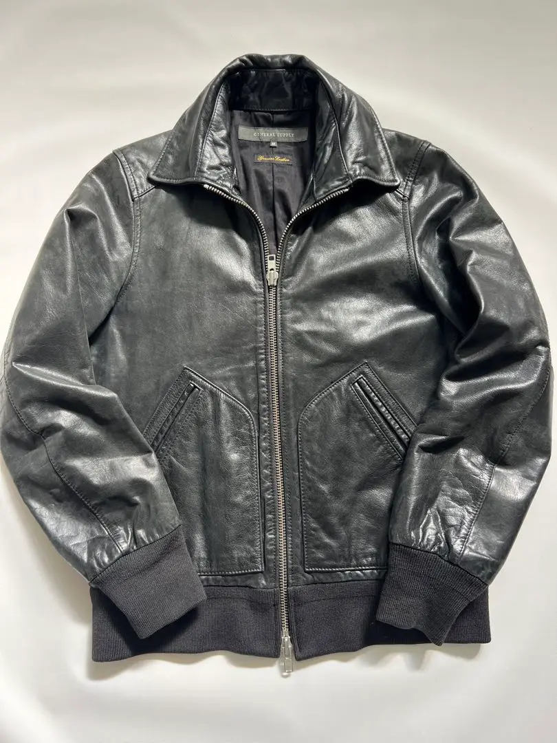 GENERAL SUPPLY ライダース レザージャケット ブラック SHIPS GENERAL SUPPLY ライダース レザージャケット ブラック SHIPS