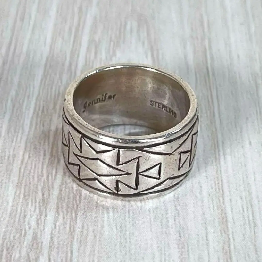 Thumbnail of Navajo Indian Jewelry Ring, Size 19, by Jennifer Curtis