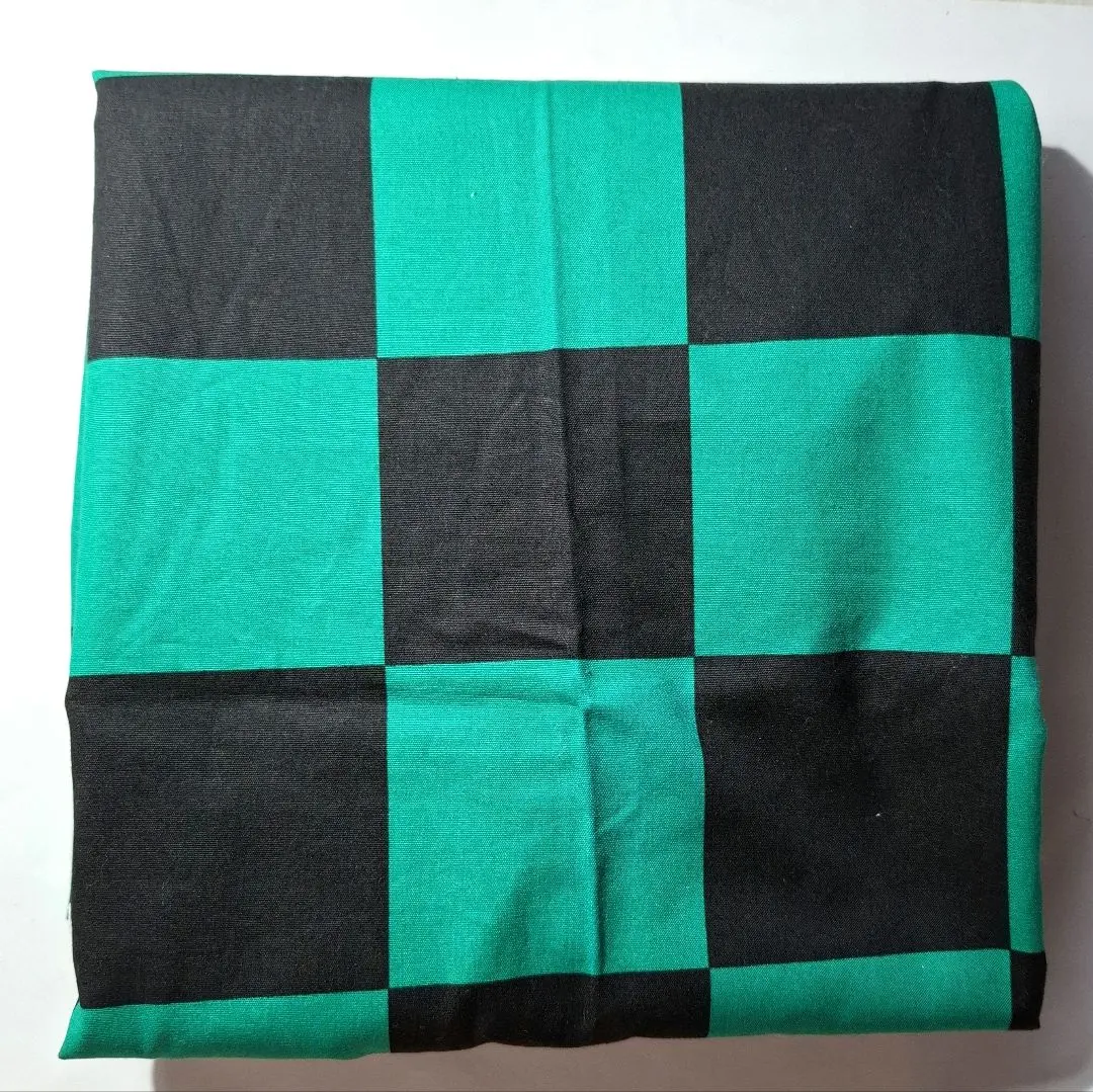 Thumbnail of Demon Slayer: Kimetsu no Yaiba, Tanjiro Kamado, checkered pattern, approximately 110 x 43 + 37 x 57 (approximate)