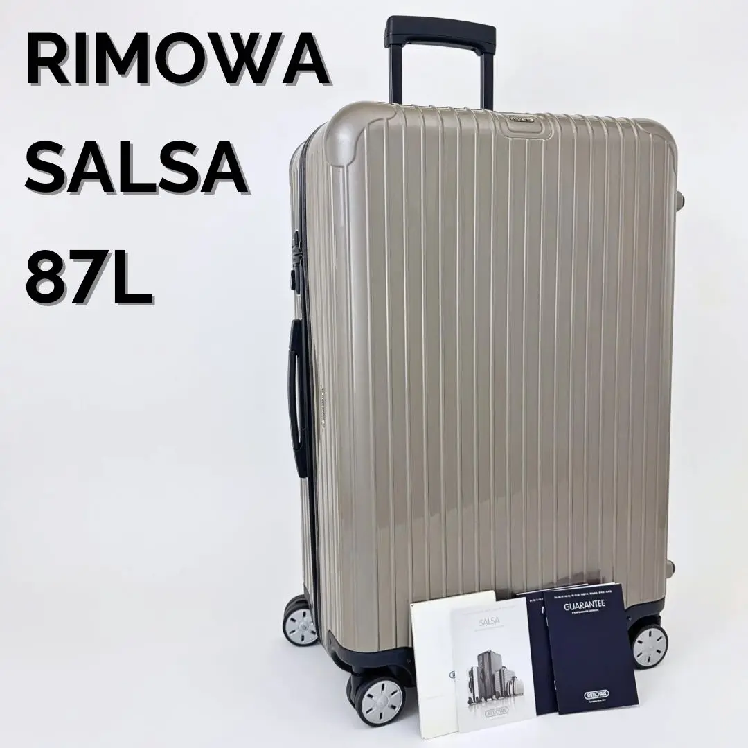 美品 リモワ サルサ 87L 4輪 TSAロック チェックインL プロセコ 美品 リモワ サルサ 87L 4輪 TSAロック チェックインL プロセコ