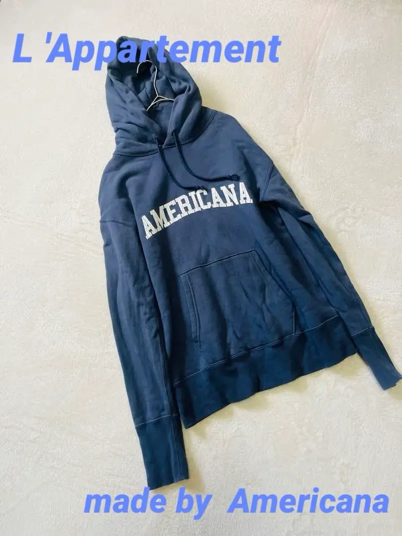 ■アパルトモン■アメリカーナ■logo parka/ロゴパーカー■ネイビー■ □アパルトモン□アメリカーナ□logo parka/ロゴパーカー