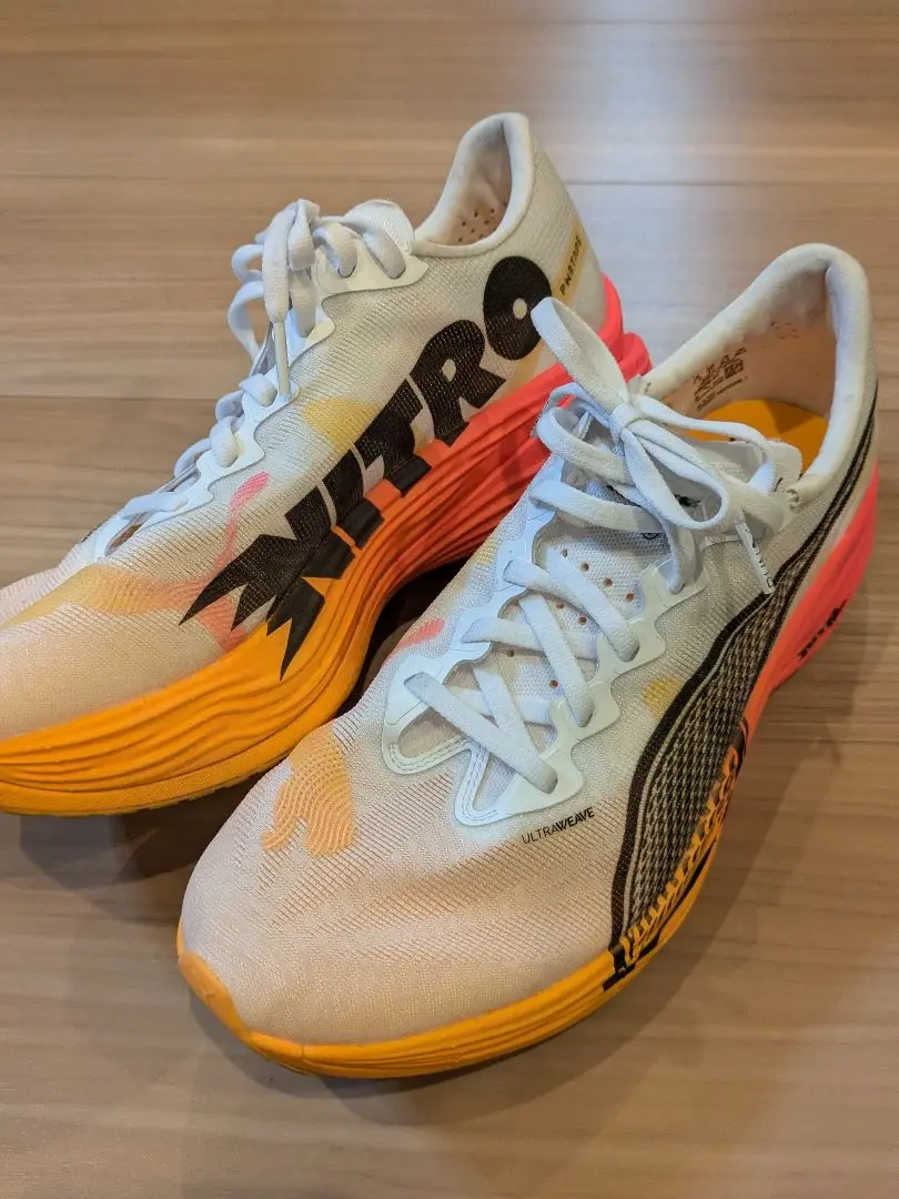 Puma ディヴィエイトニトロエリート3 26.5 新品購入後90k使用 プーマ(PUMA) ランニングシューズ ディヴィエイト ニトロ