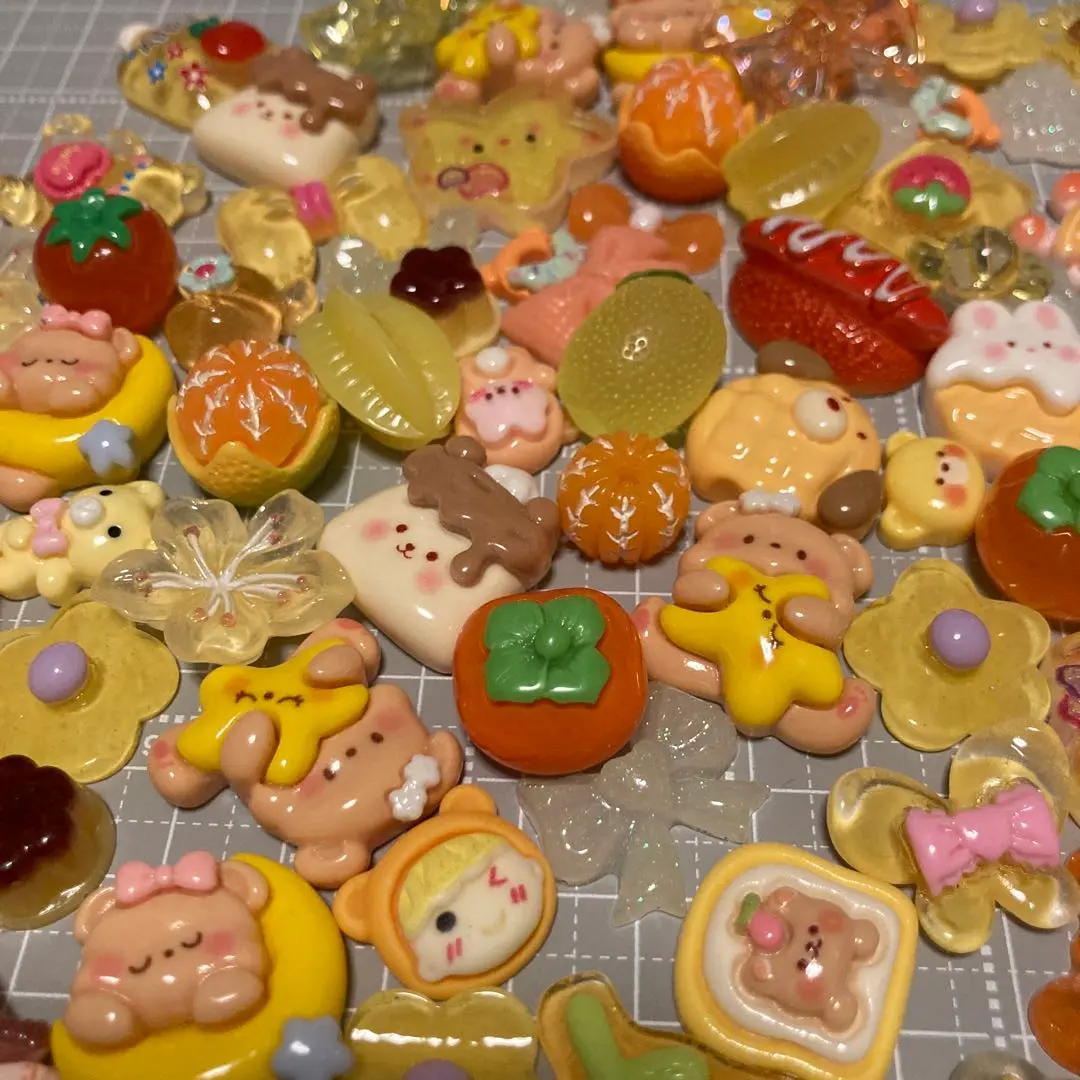 Thumbnail of Deco Parts - 100+ Pieces, Yellow & Orange Colors