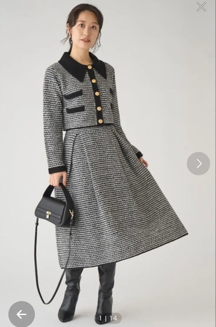 CELFORD 賽爾福德 粗花呢套裝 黑白 的縮圖