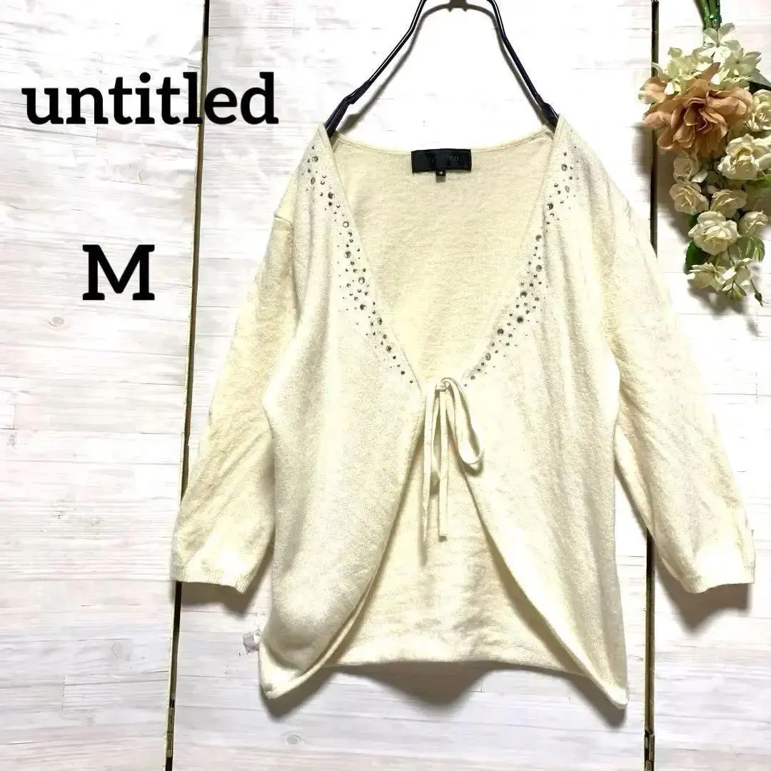 Thumbnail of a531. United (stock) World Size 2M / White Cardigan / Beads / 3/4 Sleeves