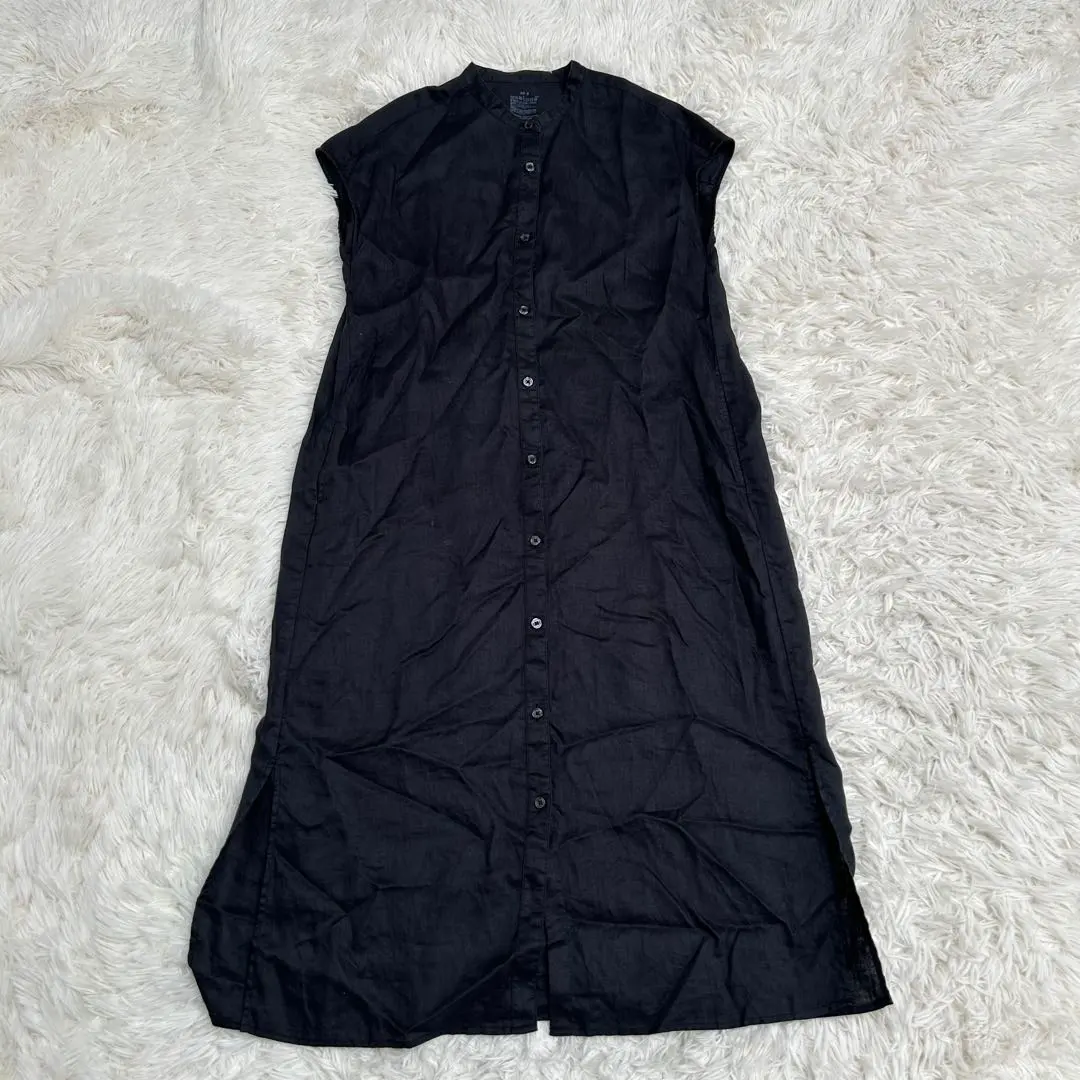 Thumbnail of ✨ MUJI (Mujirushi Ryohin) Linen 100% Sleeveless Long Shirt Dress