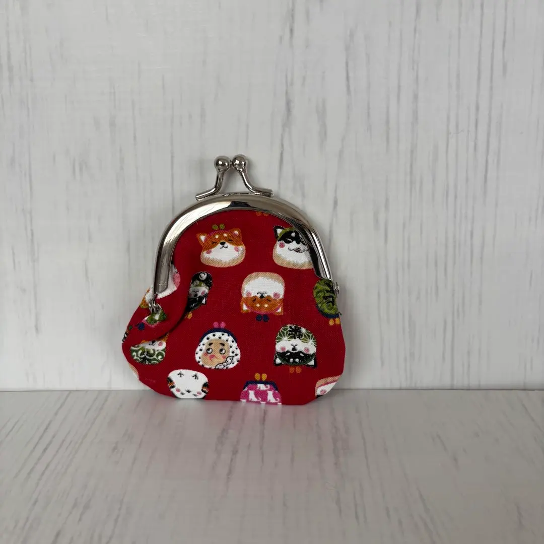 手工製作★零錢包・小尺寸【柴犬・おかめ與ひょっとこ】 的縮圖