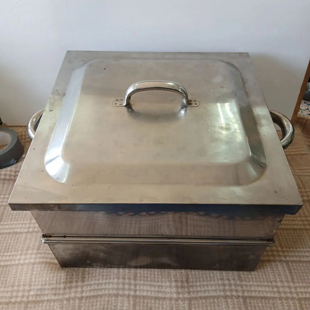 業務用 角蒸し器 3段 蓋 水槽 ステンレス 蒸篭 スチーマー 角型 蒸し料理 業務用 角蒸し器 3段 蓋 水槽 ステンレス 蒸篭 スチーマー 角型