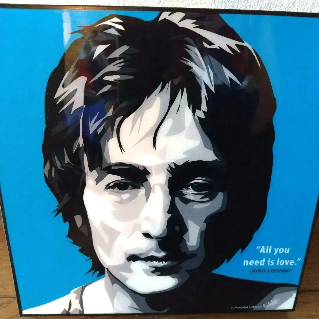 ジョン・レノン 陶器画 フレーム付き 約30cm x 40cm 2025年最新】絵画 ジョンレノンの人気アイテム - メルカリ