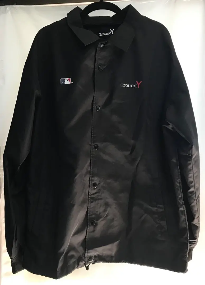 Yohji Yamamoto Ground Yナイロンコーチジャケット 逆さロゴ Yohji Yamamoto Ground Yナイロンコーチジャケット 逆さロゴ