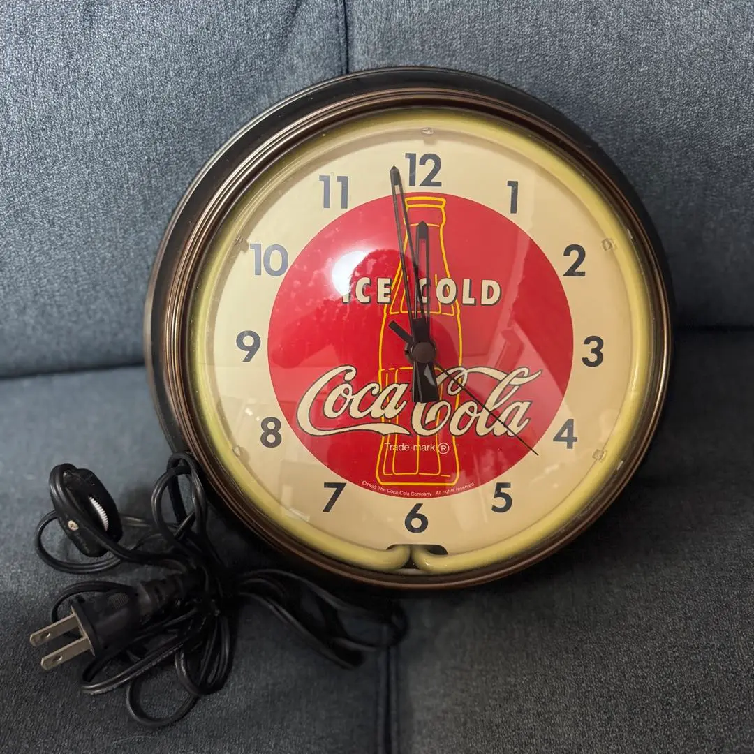 希少品　コカ・コーラ　Coca-Cola 掛け時計　電気掛け時計　ヴィンテージ コカ・コーラ - コカ・コーラ掛け時計(超レア物オールウェイズ