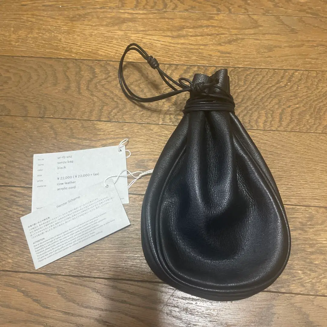 じ*ん様 hender scheme senzu bag レザー 黒