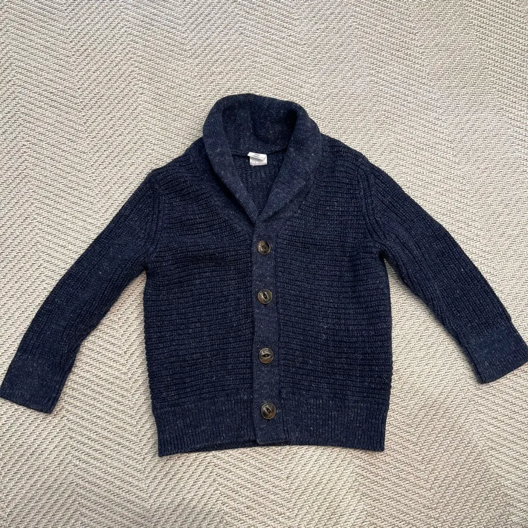 Thumbnail of Baby GAP navy cardigan, 2 years old