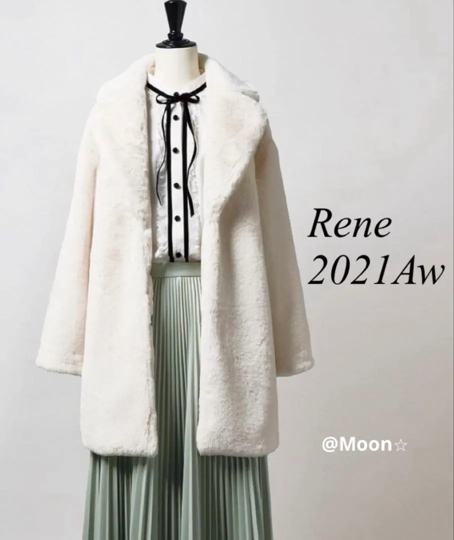 美品　Rene ルネ　エコファー　ブルゾン　ジャケット 2025年最新】ルネ 毛皮・ファーコートの人気アイテム - メルカリ