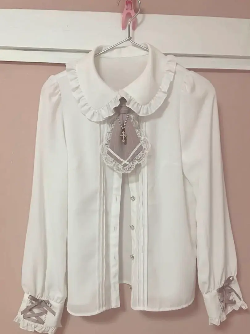 Thumbnail of Secret Honey Accessory Necktie Blouse, Pink