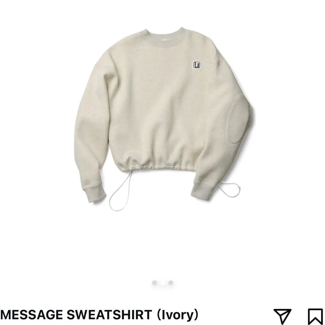 一時値下げ【irojikake】MESSAGE SWEAT SHIRT irojikake/イロジカケ】MESSAGE SWEAT SHIRT（スウェット