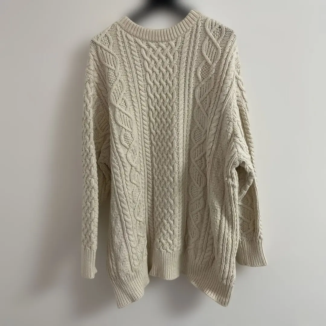 象牙色 粗針織毛衣 46 的縮圖