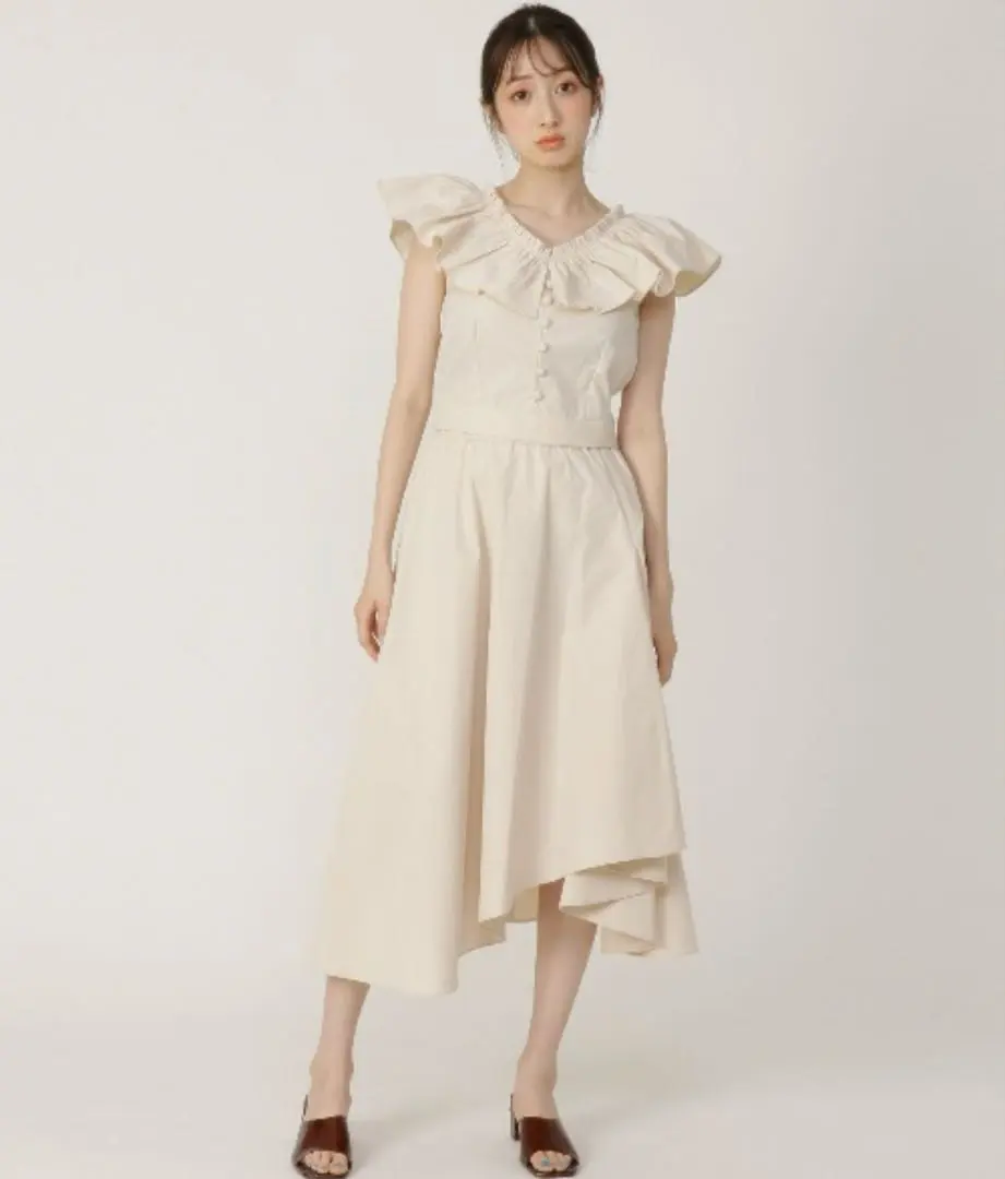 Thumbnail of REDYAZEL Frill Top & Asymmetric Skirt Set