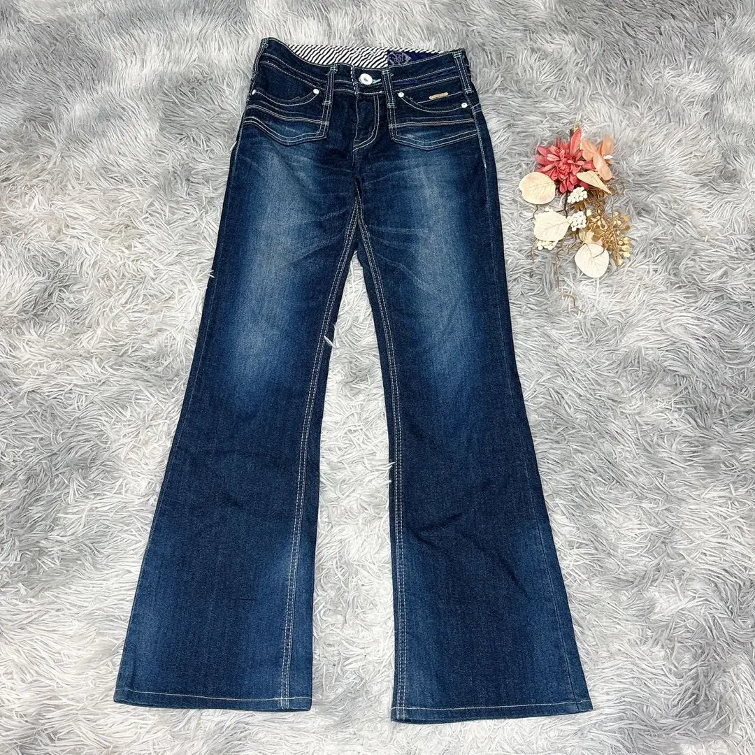 Thumbnail of SOMETHING Something (S) Flare Denim Embroidery Beautiful Leg Effect Retro Made in Japan