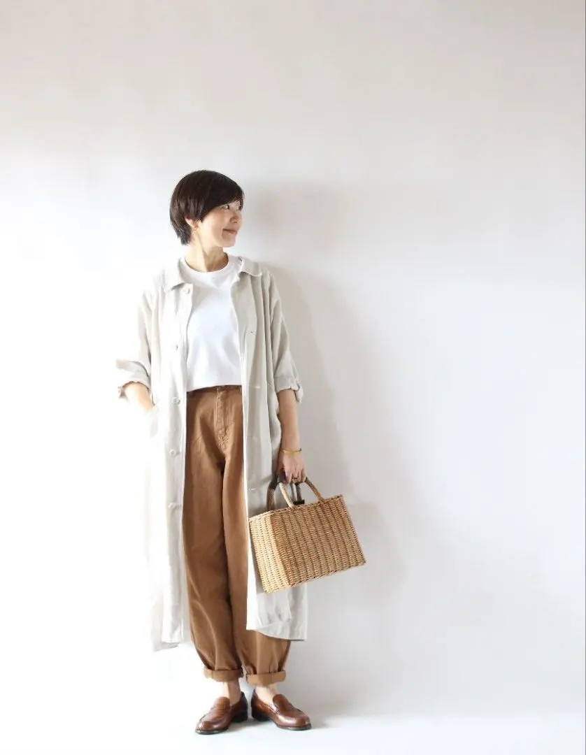 キナル× fog linen work あっこたんごきげんパンツ ブラック