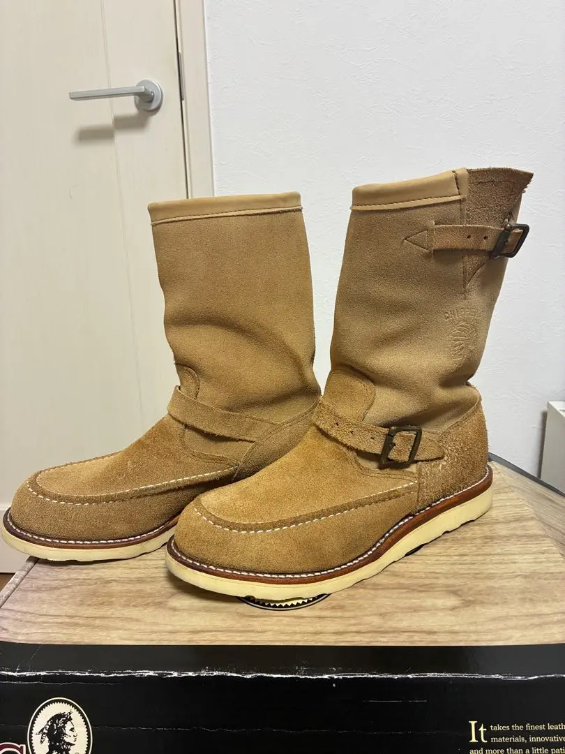 Thumbnail of Chippewa Engineer Boots 9E Beige