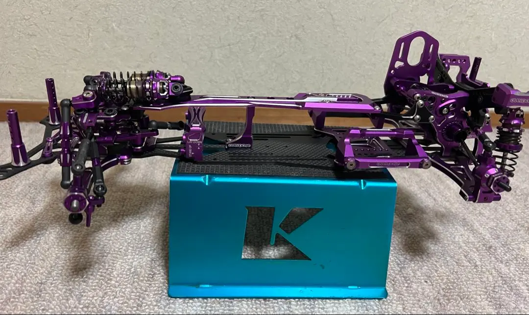 Overdose アルミバンパーラジコンパーツ 紫 アルミバンパーtype2 パープル [OD2943] - スーパーラジコン