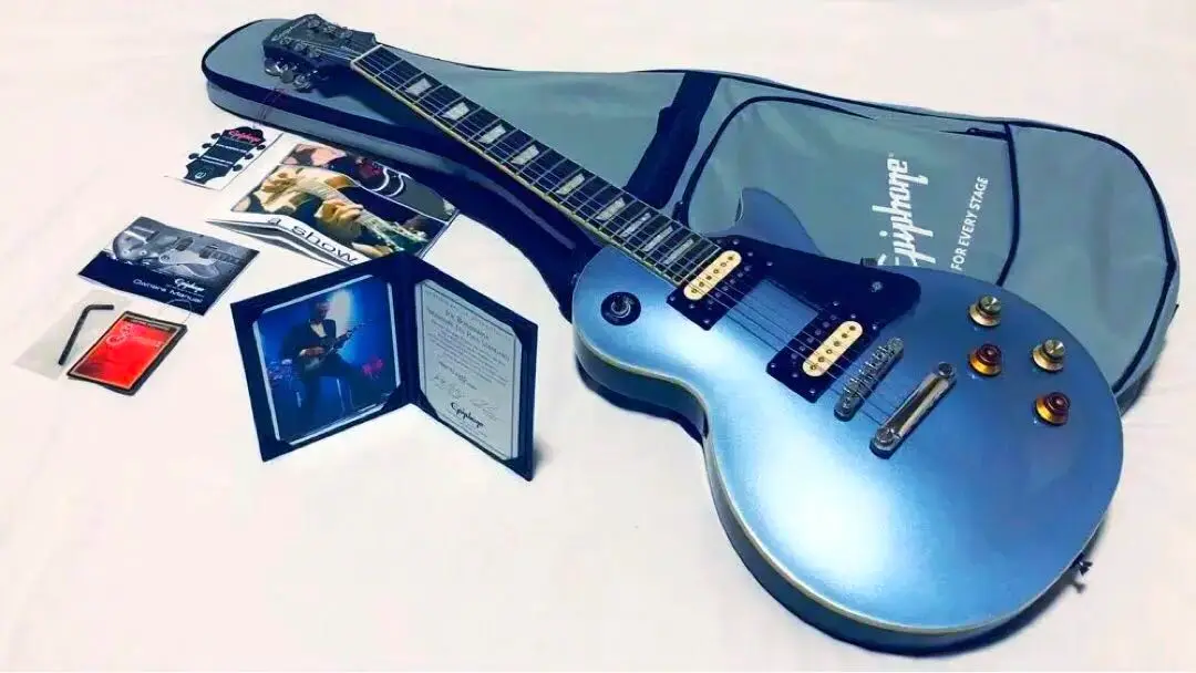 売り切り‼️Epiphone Les Paul Standard 青 ケース付き 2025年最新】Epiphoneレスポールスタンダードケース付きの人気