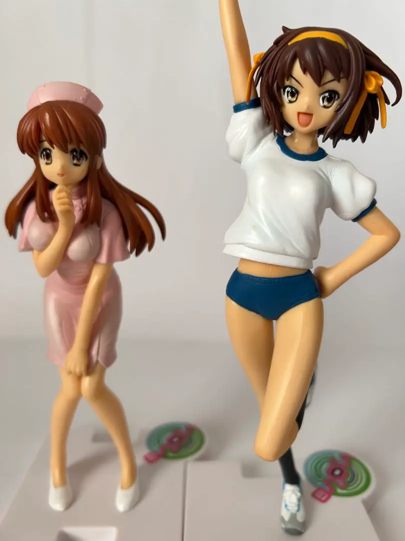 涼宮ハルヒの憂鬱　涼宮ハルヒ（体操服）　朝日奈みくる（ナース服） 箱付き Amazon | 涼宮ハルヒの憂鬱 朝比奈みくる ナース服Ver. 限定版
