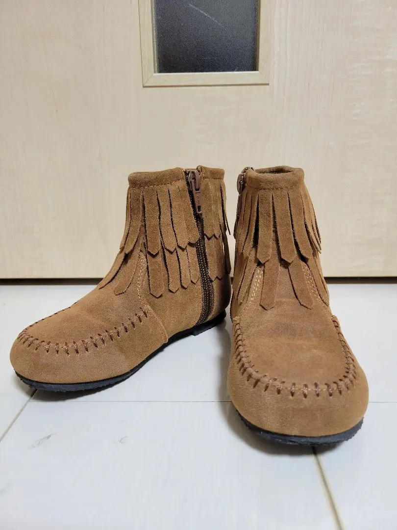 Thumbnail of [Excellent Condition] BdeR Camel Fringe Boots - 16cm