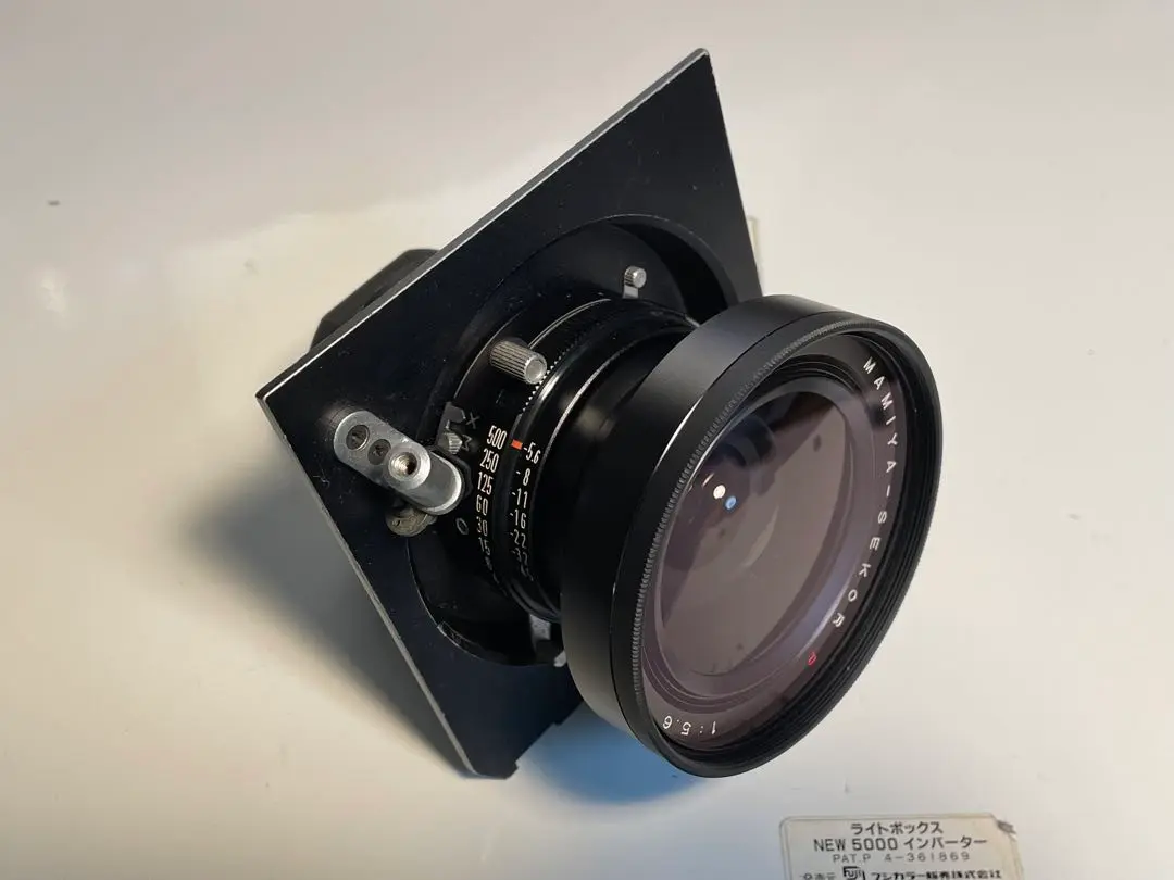 マミヤ 75mm f5.6 super angulon 大判 カメラ レンズΩ