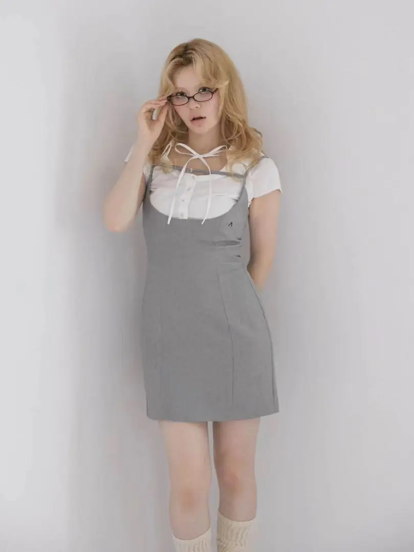 【最終値下げ】andmary Bettylayereddres グレー 最終値下げ】andmary Bettylayereddres グレー