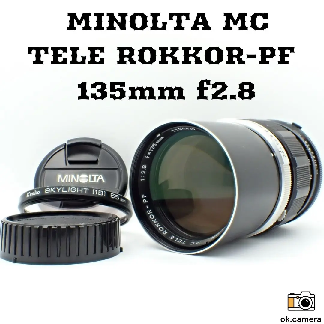 【極美品】ミノルタ MC TELE ROKKOR 135mm F2.8 212 MINOLTA MC TELE ROKKOR-PF 135mm F2.8 ¥11,800（中古 SR